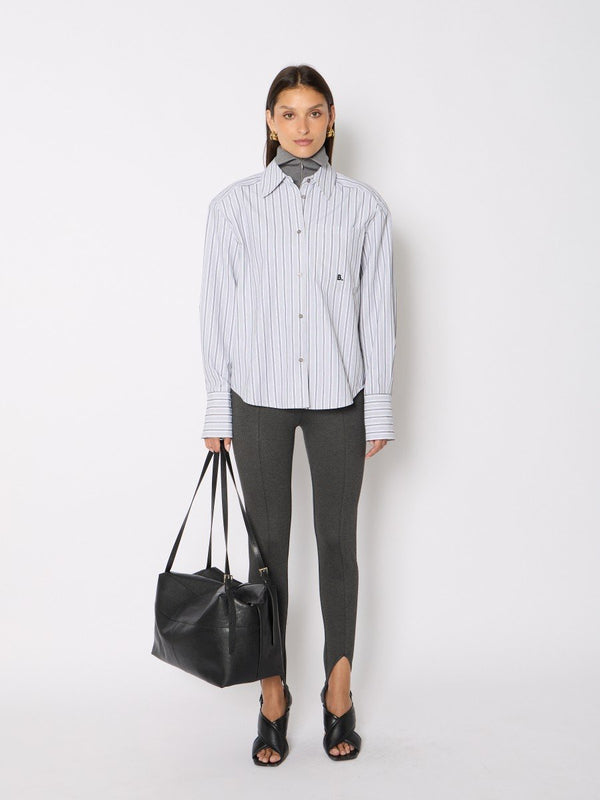 rue madam Shirt 21clea Grey-Stripes