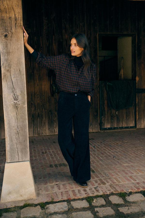 Rue Madam Shirt 225tea Carreaux Noisette