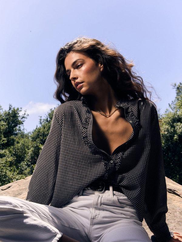 Rue Madam Shirt Amelie Shirt Black-Pepper