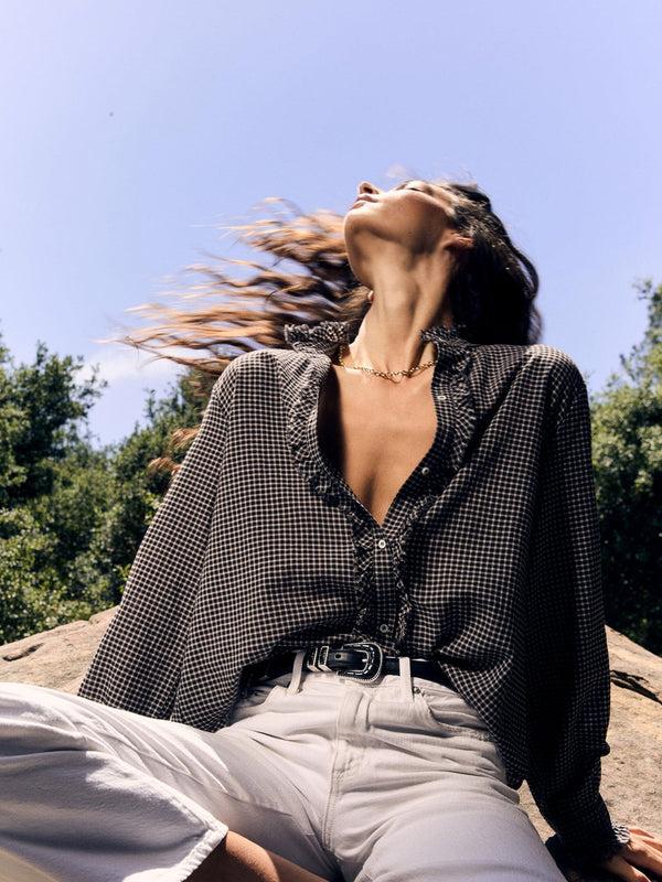 Rue Madam Shirt Amelie Shirt Black-Pepper