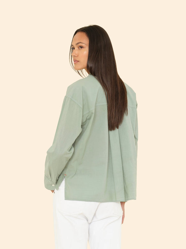 Rue Madam Shirt Archie Shirt Sage-Leaf