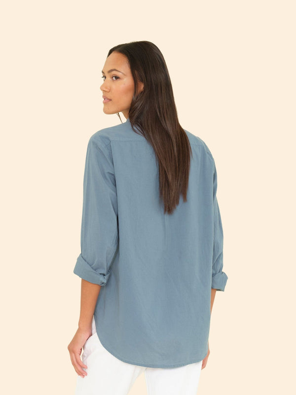Rue Madam Shirt Beau Shirt Steely-Blue