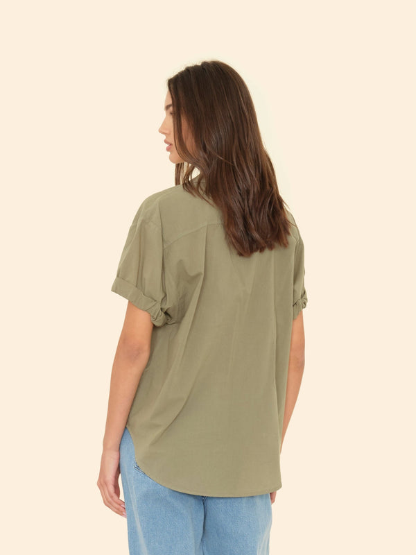 Rue Madam Shirt Channing Shirt Dark-Seagrass