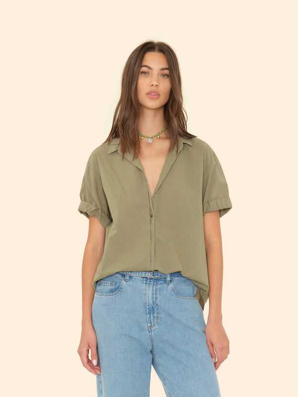 rue madam Shirt Channing Shirt Dark-Seagrass