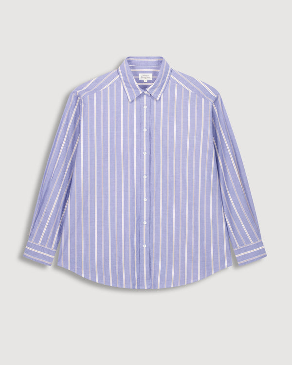 Rue Madam Shirt Cinema Bech635 03-Blue-White-Ocher