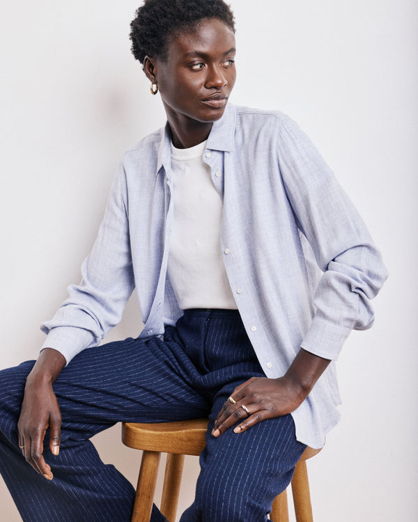 rue madam Shirt Coraz Becm632 02-Mixed-Blue