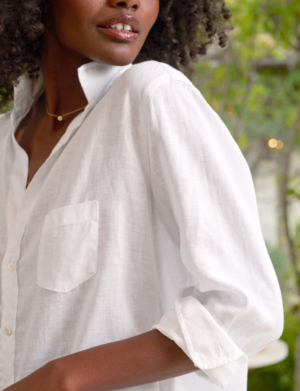 Rue Madam Shirt Eileen It Linen White-Linen