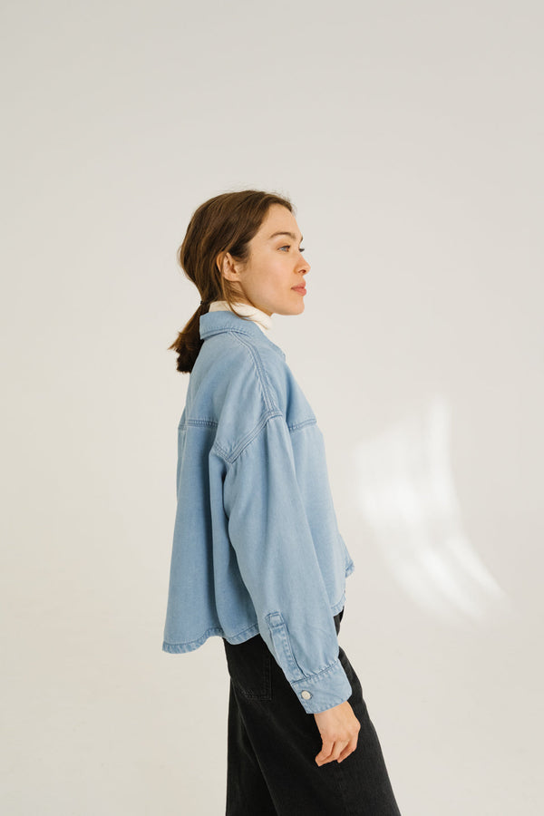 Rue Madam Shirt Emi Bleach Bleu-Indigo