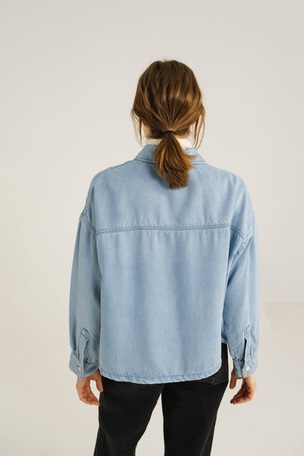 Rue Madam Shirt Emi Bleach Bleu-Indigo