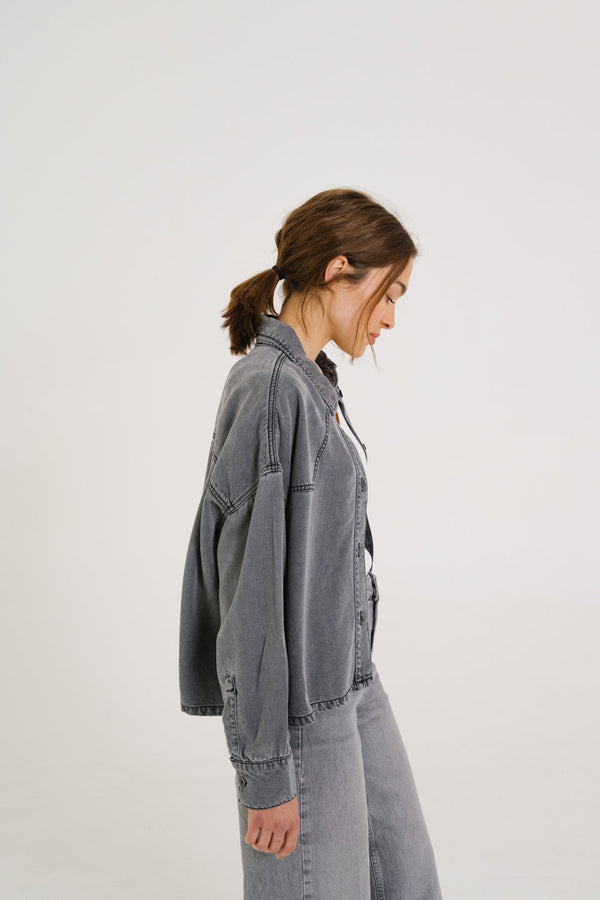 Rue Madam Shirt Emi Brume Noir-Denim