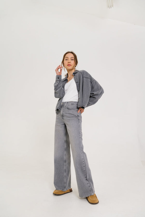 Rue Madam Shirt Emi Brume Noir-Denim