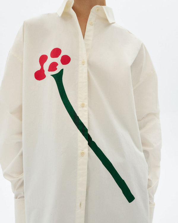 Rue Madam Shirt Juana Flower Tm White