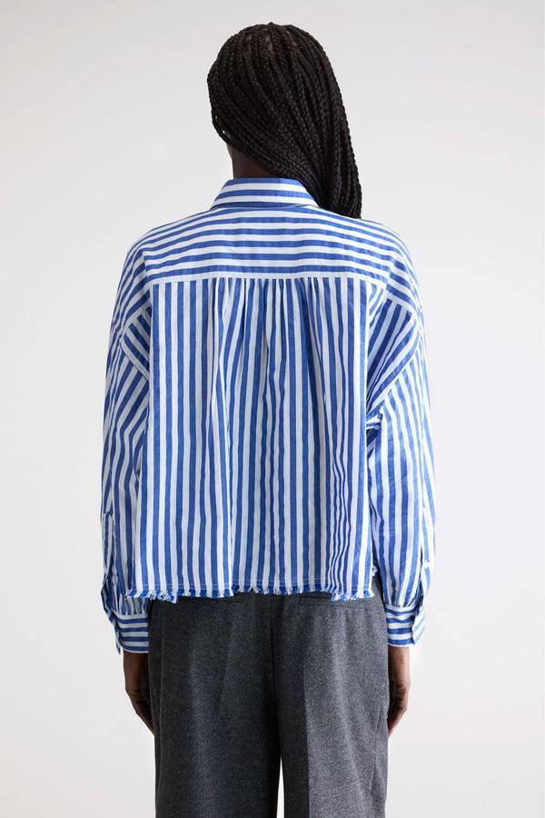 Rue Madam Shirt Kraft52 S1101 Stripe-A