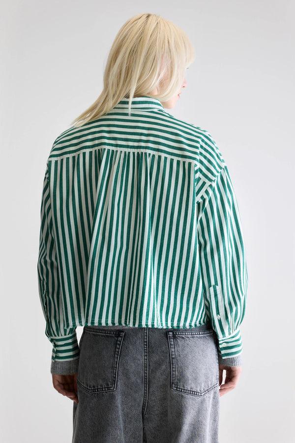 Rue Madam Shirt Kraft52 S1101 Stripe-B