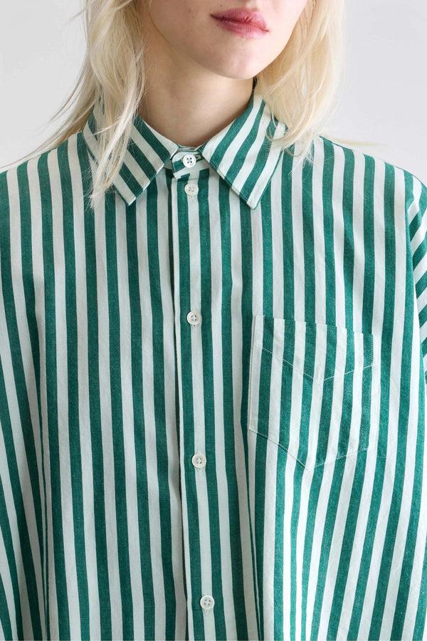 Rue Madam Shirt Kraft52 S1101 Stripe-B