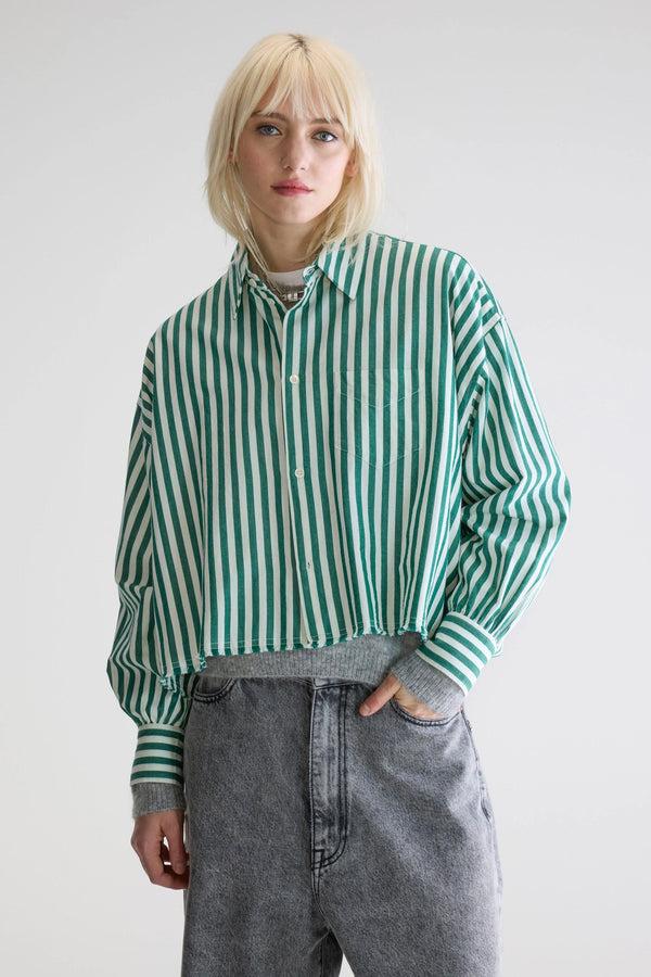 rue madam Shirt Kraft52 S1101 Stripe-B