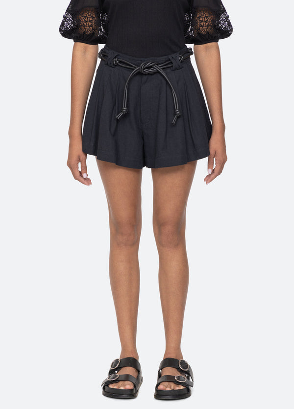 rue madam Shorts Ss25-057 Black