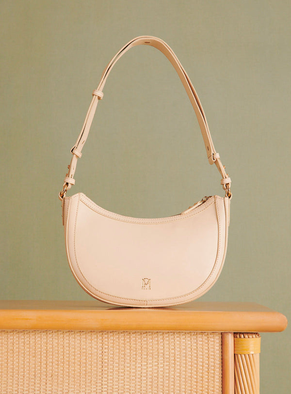Rue Madam Shoulder Bag Saula Cuir Ecru