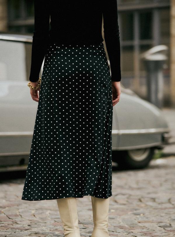 Rue Madam Skirt 225jazz Pois Noir