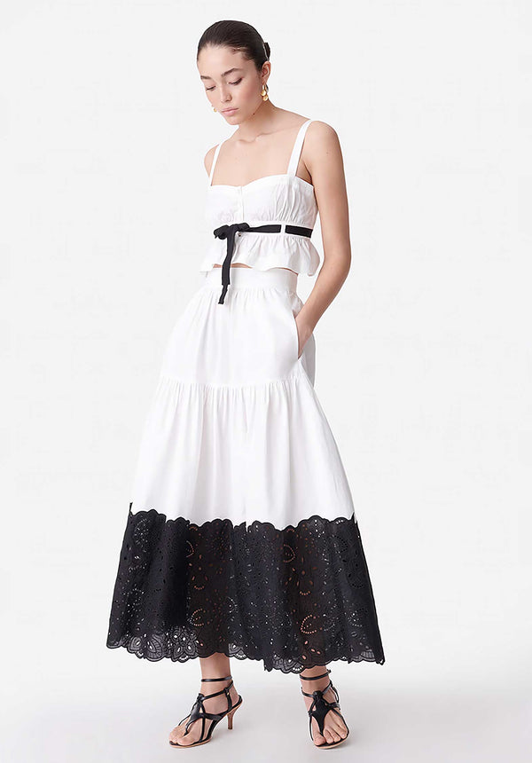 rue madam Skirt 4eca01-v07216 White