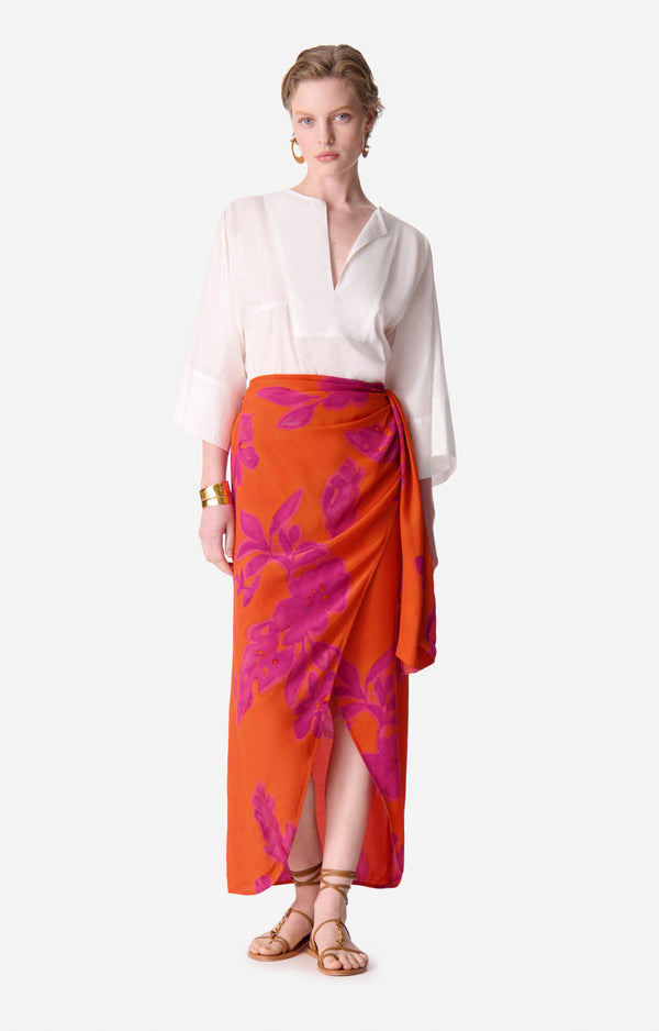 rue madam Skirt 5eva86-v07732 Orange