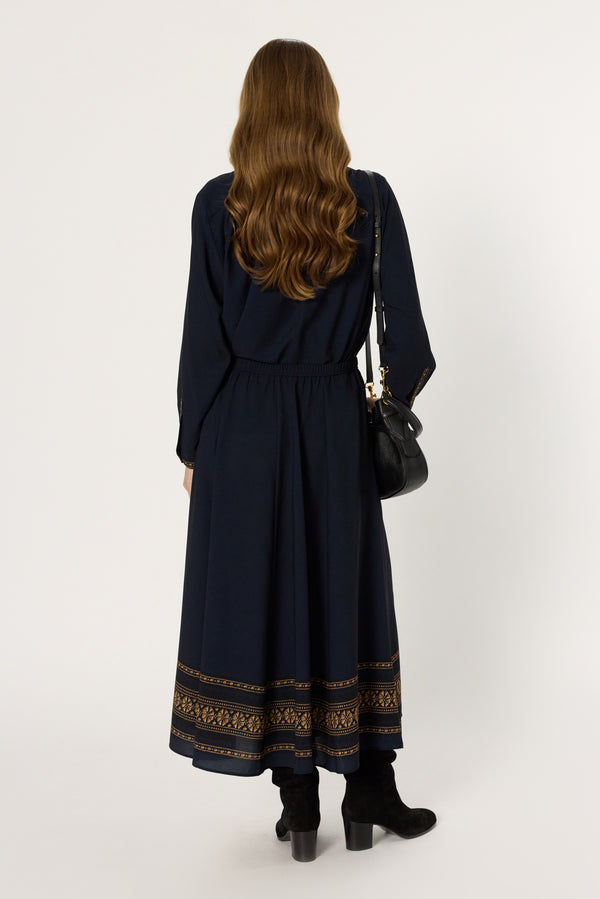 Rue Madam Skirt Bonnie Dcj08c175 Navy