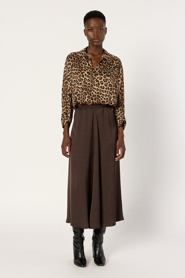 Rue Madam Skirt Dcj08c131 Khaki-Green