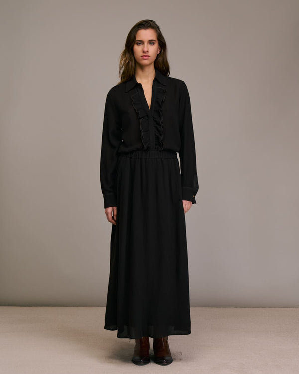 rue madam Skirt Jabo 10651 5-Choco