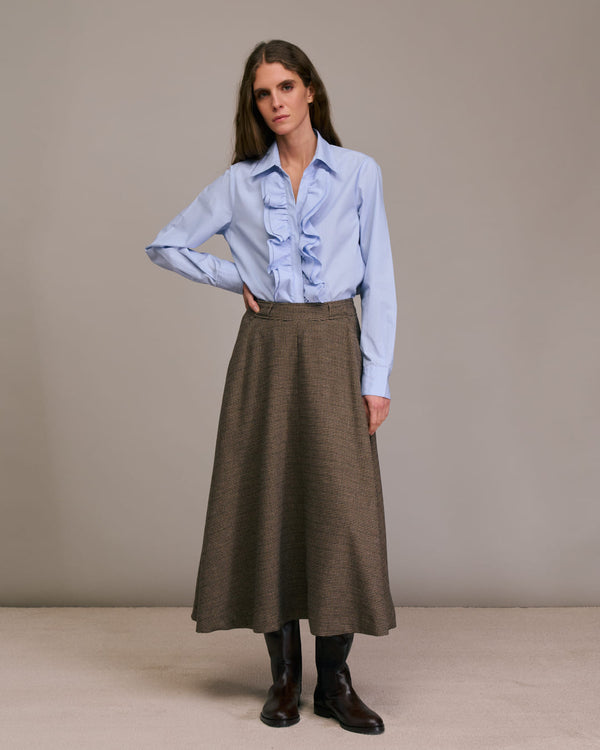 rue madam Skirt Jeyo 10583 1-Choco-Marine