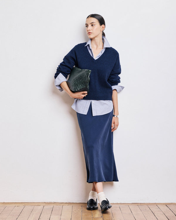 Rue Madam Skirt Jima Beja629 01-Navy