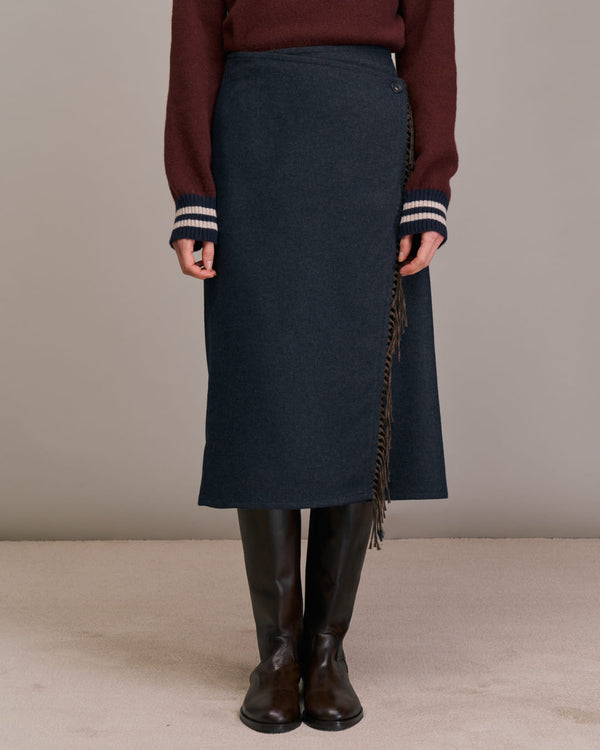 Rue Madam Skirt Josto 10623 1-Choco-Marine