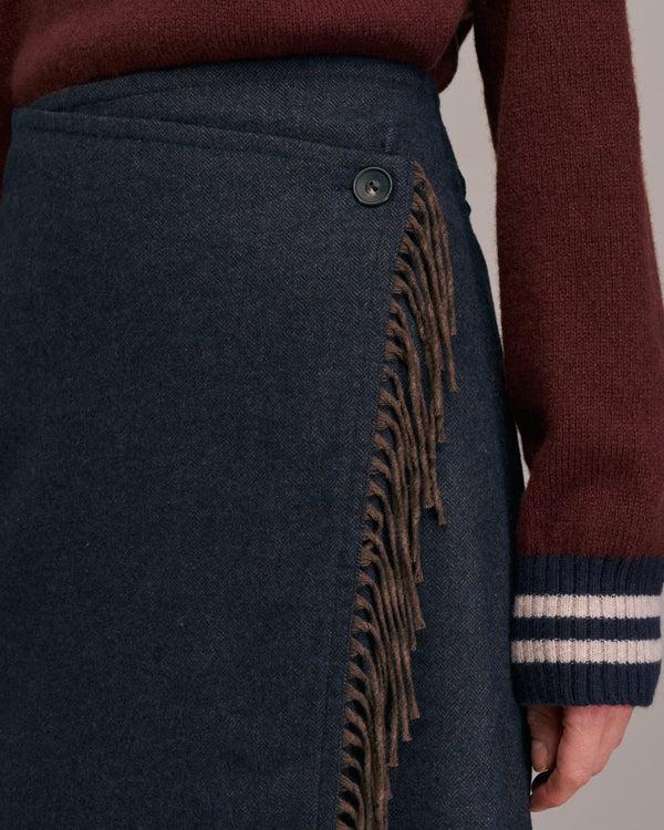 Rue Madam Skirt Josto 10623 1-Choco-Marine