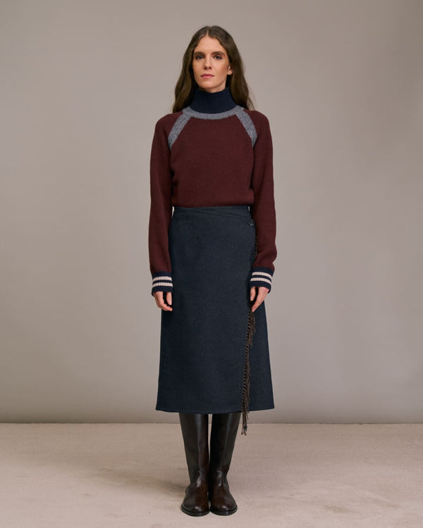 rue madam Skirt Josto 10623 1-Choco-Marine