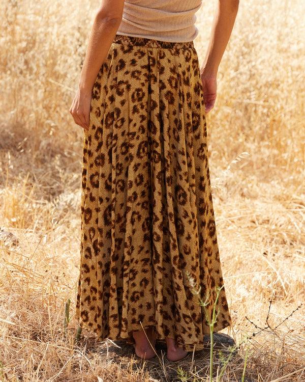 Rue Madam Skirt Lino Leopard