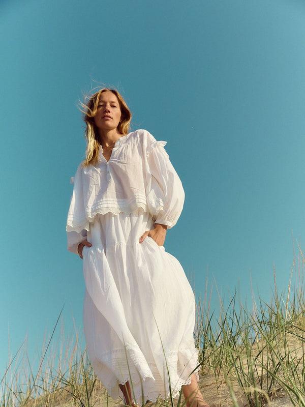 Rue Madam Skirt Tilda Skirt White