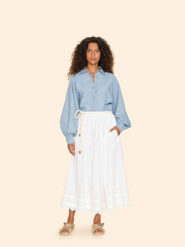 rue madam Skirt Tilda Skirt White