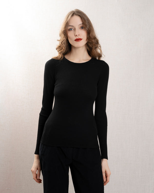 rue madam Sweatshirt 240-fpu725 Black