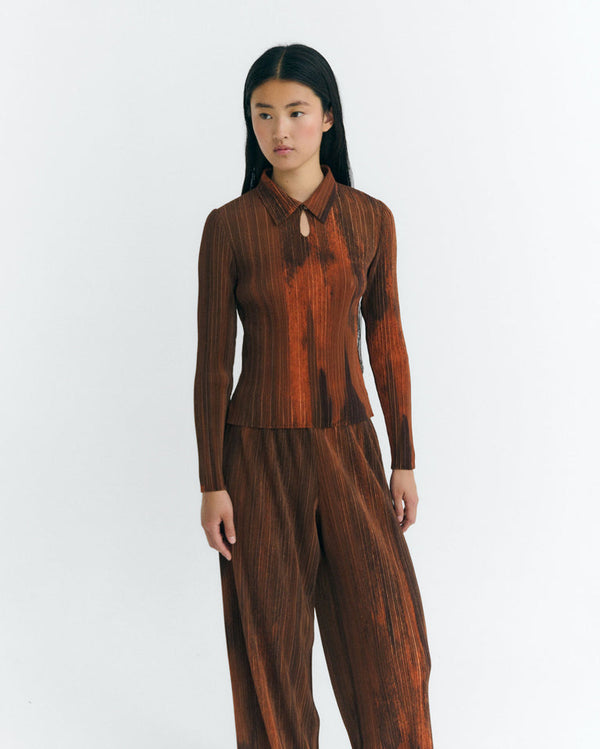 rue madam Sweatshirt Agostina Ombre Orange