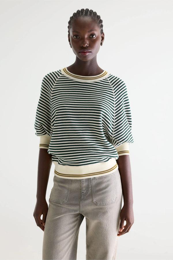 rue madam Sweatshirt Anglet61 K1356s Stripe-A