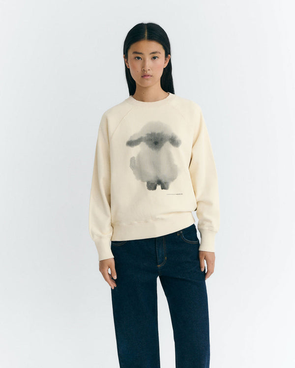 rue madam Sweatshirt Bonnie Cloud She White
