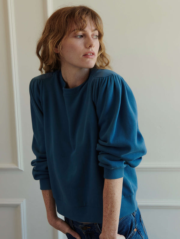 Rue Madam Sweatshirt Carole Bluegrass