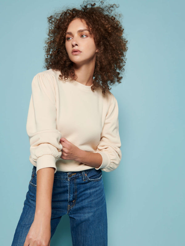 rue madam Sweatshirt Carole White-Chocolate