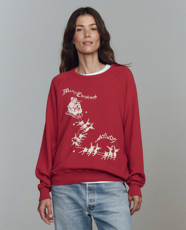 rue madam Sweatshirt College Sleigh 1-Red