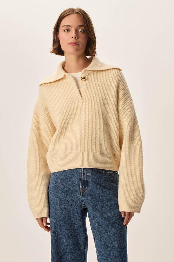 rue madam Sweatshirt Domino Creme