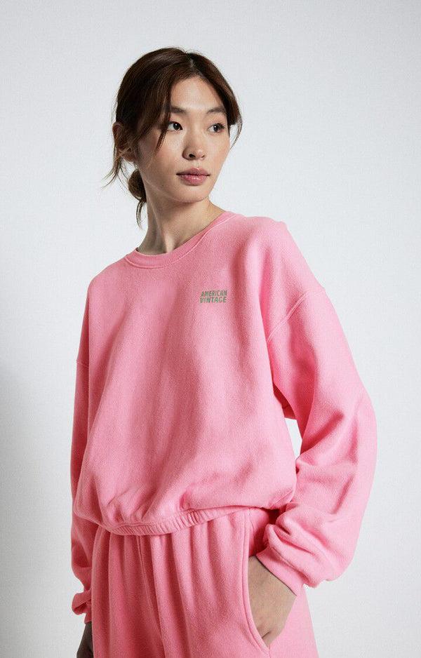 rue madam Sweatshirt Izu03a Rose-Vintage