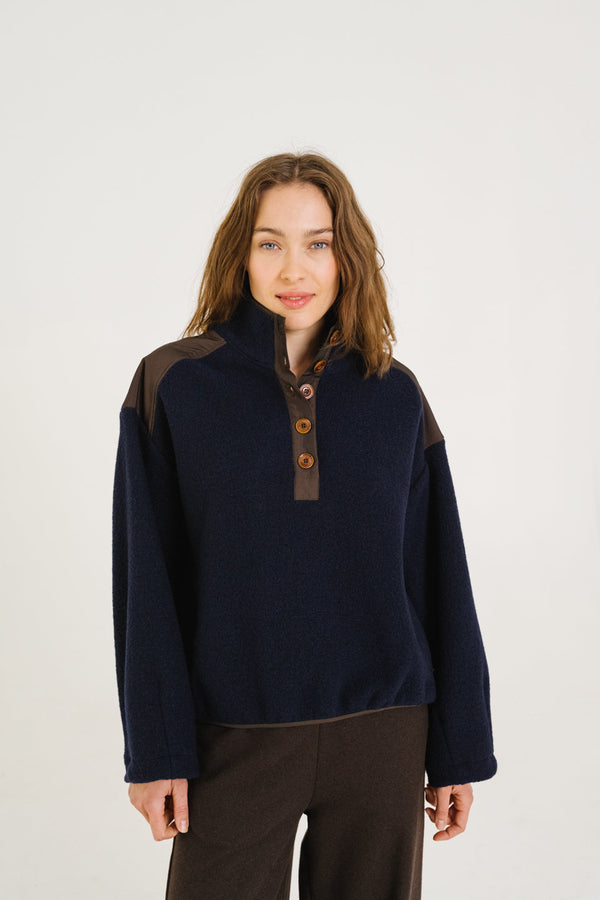 Rue Madam Sweatshirt Jaya Navy Bleu