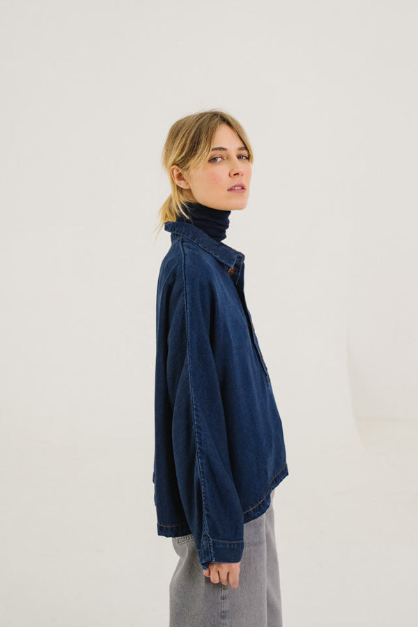 Rue Madam Sweatshirt Joanie Nuit Bleu-Indigo