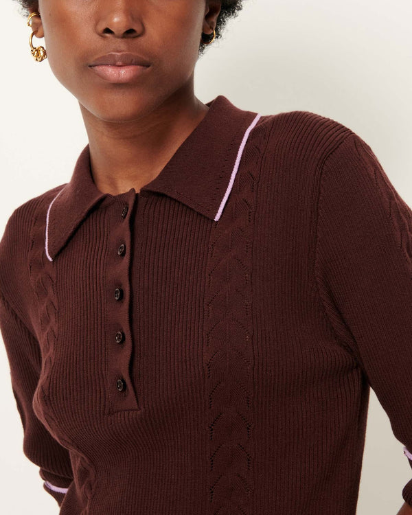 Rue Madam Sweatshirt Jodi Espresso