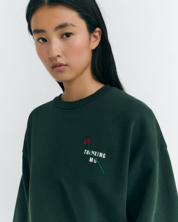 Rue Madam Sweatshirt Jodie Flower Tm Green