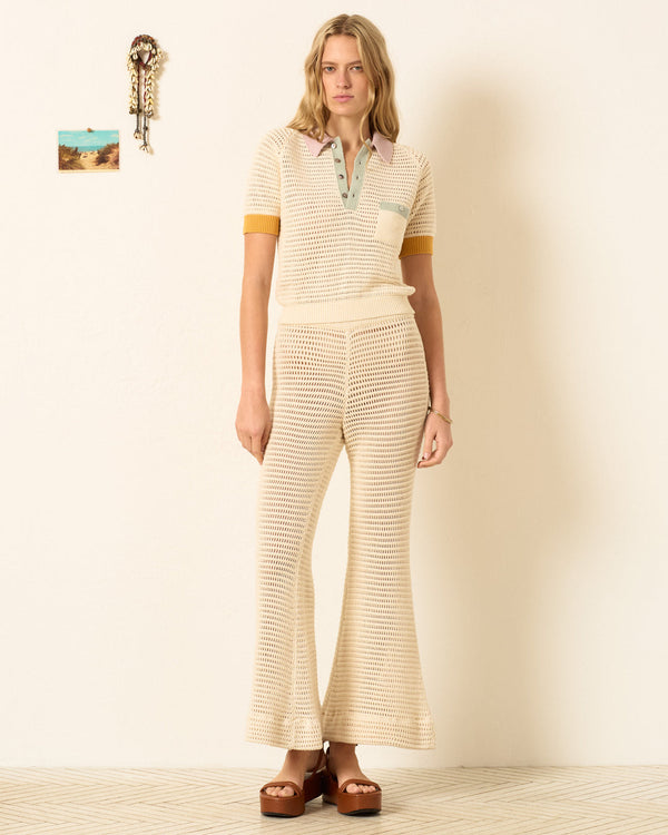 Rue Madam Sweatshirt Lessi Sorbet Cro White